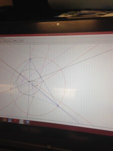 This is an example of a student exploring Euler's Line 